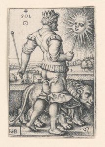 O Sol, de Os Sete Planetas de Hans Sebald Beham