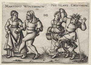 O Casamento da Aldeia: Martinus Wintermon / Nicolaus Cristmon de Hans Sebald Beham