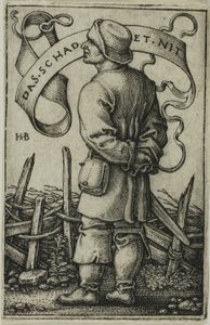 O Camponês do Tempo "Não dói" de Hans Sebald Beham