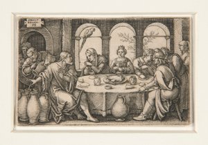 As Bodas de Caná de Hans Sebald Beham