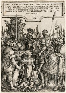 A Justiça de Trajano de Hans Sebald Beham