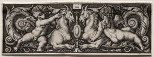 Dois Gênios, 1544. de Hans Sebald Beham