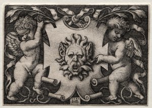 Vinheta au Mascaron, 1544. de Hans Sebald Beham