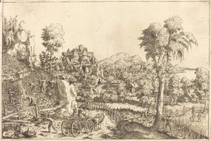 Paisagem com uma vinha, 1559. de Hans Sebald Lautensack