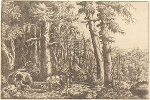 O Bom Samaritano, c. 1558. de Hans Sebald Lautensack