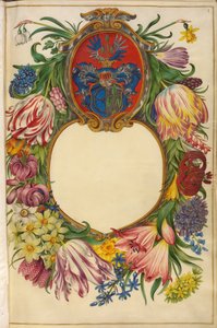 Alemão: Página de título Moller-Florilegium (1) de Hans Simon Holtzbecker