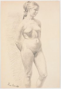 Modelo feminino em pé