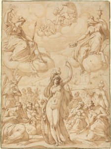 Alegoria de Minerva como a Cabeça das Musas de Hans Speckaert