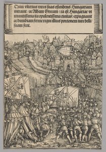 Campanha Húngara, placa 14 de Cenas Históricas da Vida do Imperador Maximiliano I do Arco do Triunfo
