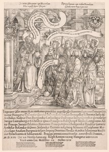 Maximiliano Apresentado por Seus Santos Padroeiros ao Todo-Poderoso de Hans Springinklee