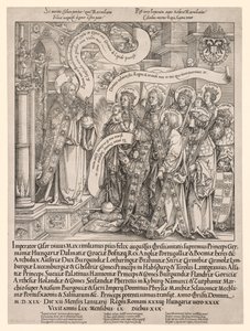 O Imperador Maximiliano Apresentado por Seus Santos Padroeiros ao Todo-Poderoso, 1519.