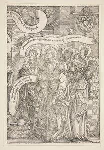 A Virgem com os Santos Patronos de Maximiliano de Hans Springinklee