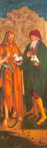 Alemão: Johannes der Täufer und Joachim João Batista e Joachim - Altar de Inzigkofen