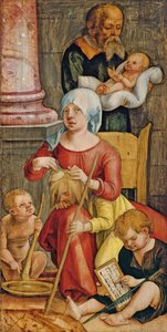 Mary Salome e sua família, 1515 de Hans Suess Kulmbach