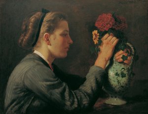 Agathe Thoma, irmã do artista de Hans Thoma
