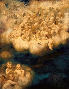 Nuvem de Anjos de Hans Thoma