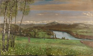 O Vale do Reno, perto de Säckingen de Hans Thoma