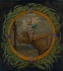 São Cristóvão na coroa de junco de Hans Thoma