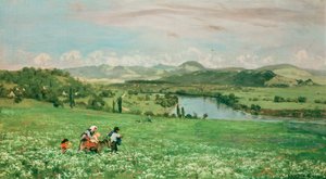 O Reno perto de Säckingen de Hans Thoma