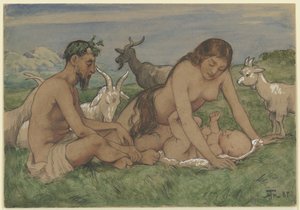 Família dos Faunos de Hans Thoma