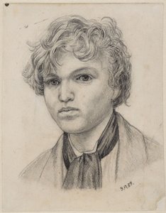 Auto-retrato de juventude de Hans Thoma