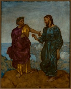A tentação de Cristo de Hans Thoma