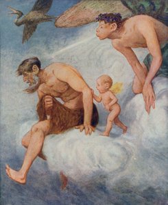 Março, ilustração de &39;Festkalender&39; publicada em Leipzig c.1910 de Hans Thoma