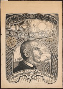 Projeto da capa do livro «Calendário Eterno em Imagens» de Hans Thoma