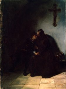 Despedida dos condenados, c1860-1900. Pintura alemã de Hans Thoma