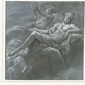 Baco com uma tigela e um Sileen de Hans Ulrich Franck