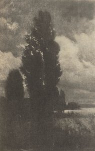 Trabalho de câmera: álamos e nuvens de Hans Watzek