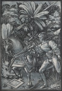 O Cavaleiro e Lansquenet, c. 1512 de Hans Wechtlin