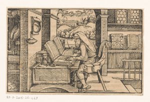 Cícero na sua sala de estudo de Hans Weiditz (II) (attributed to)