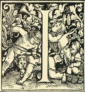I - Um alfabeto de Hans Weiditz, c1520-1521, 1908. de Hans Weiditz