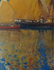 Clima matinal no porto de Lussin de Hans Wilt