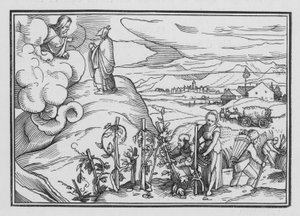 Certas Leis Morais e Cerimoniais Comandadas por Deus, Levítico XIX, 1, 2 de Hans after Holbein the Younger