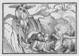 Daniel no Covil dos Leões, Bel e o Dragão I, 36 de Hans after Holbein the Younger