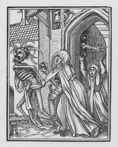 Dança da Morte de Holbein: A Abadessa de Hans after Holbein the Younger