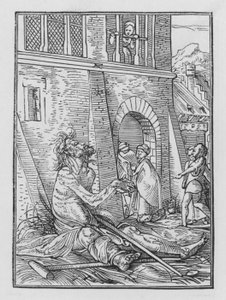 Dança da Morte de Holbein: O Mendigo de Hans after Holbein the Younger