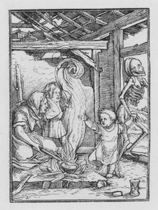 Dança da Morte de Holbein: A Criança de Hans after Holbein the Younger