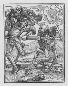 Dança da Morte de Holbein: O Cavaleiro de Hans after Holbein the Younger