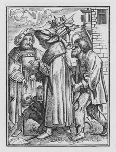 Dança da Morte de Holbein: O Magistrado de Hans after Holbein the Younger