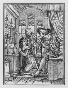 Dança da Morte de Holbein: A Freira de Hans after Holbein the Younger