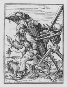 Dança da Morte de Holbein: The Pedlar de Hans after Holbein the Younger