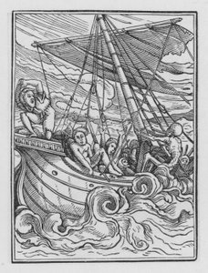 A Dança da Morte de Holbein: O Navio em uma Tempestade de Hans after Holbein the Younger