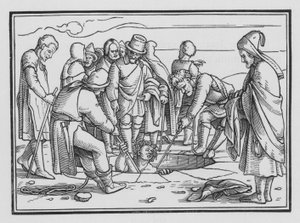 José é lançado em um poço, Gênesis XXXVII, 28 de Hans after Holbein the Younger