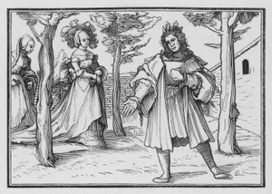 O Amor da Igreja a Cristo, Cântico de Salomão I, 14 de Hans after Holbein the Younger