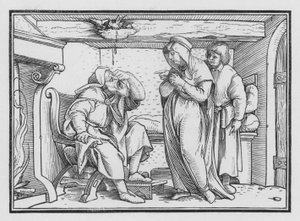 Tobit Becometh Blind, Tobit II, 10 de Hans after Holbein the Younger