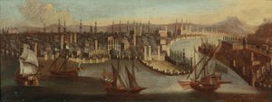 Vista de Constantinopla. de Hans de Jode