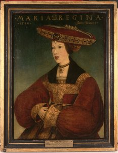 Maria da Áustria, c.1520 (óleo sobre pergaminho no painel)